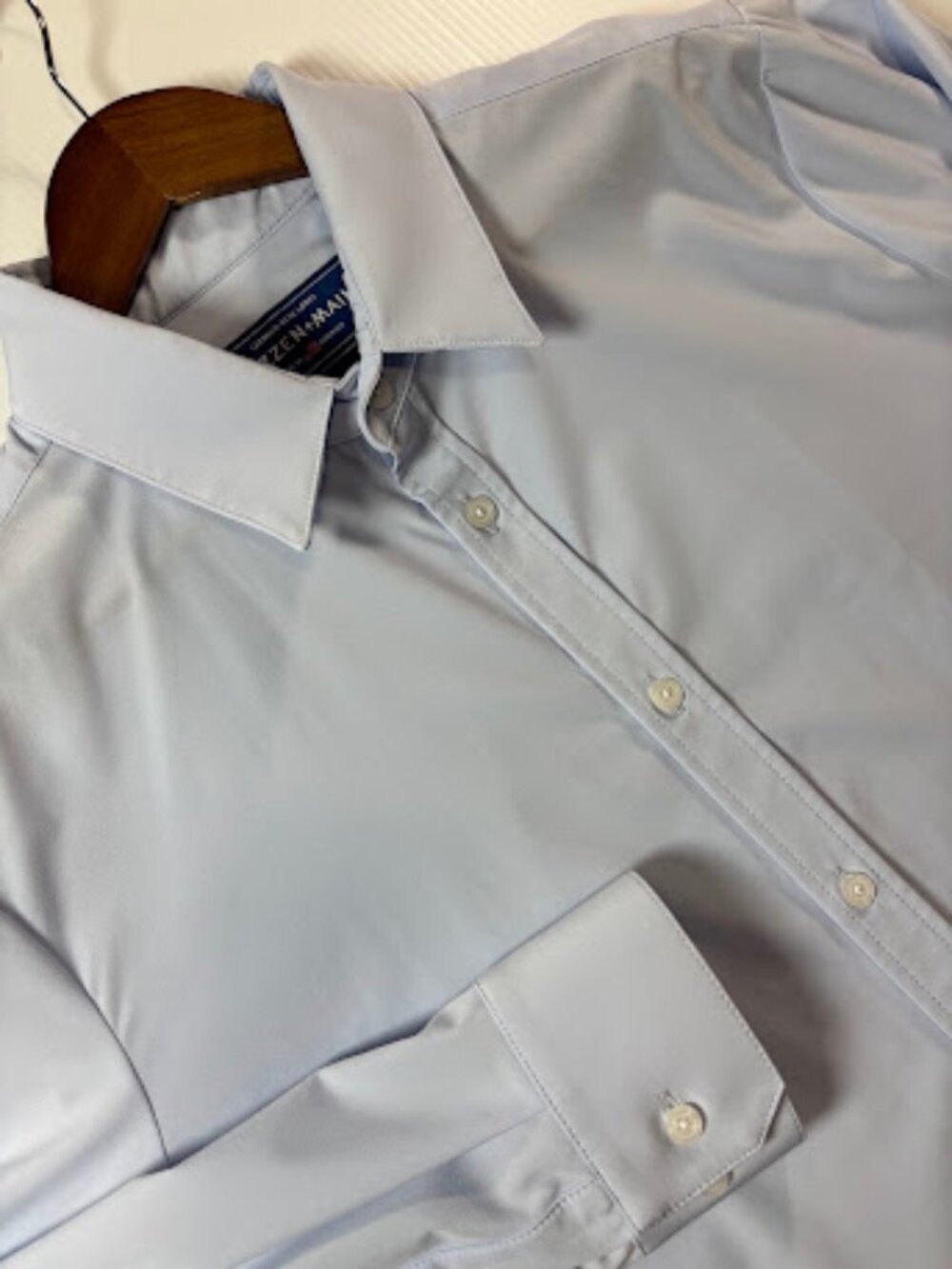 MIZZEN+MAIN Men’s Leeward Blue Label XL Trim-fit Blue Button-Up